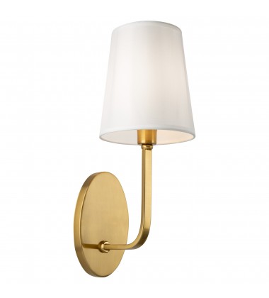 Rhythm 1 Light Sconce Brushed Gold-(SC13337BG)-Artcraft