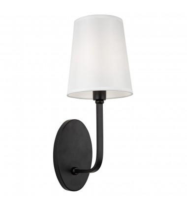  Rhythm 1 Light Sconce Black-(SC13337BK)-Artcraft