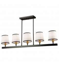  Coco 5 Light Island Black and Gold-(SC13346BK)-Artcraft