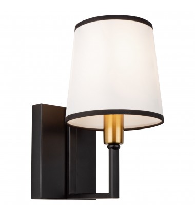 Coco 1 Light Sconce Black and Gold-(SC13347BK)-Artcraft Coco 1 Light Sconce Black and Gold-(SC13347BK)-Artcraft