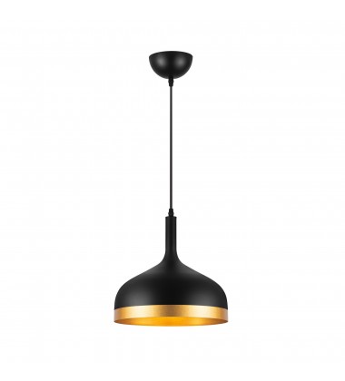  Dash Collection 1-Light Pendant, Black & Gold-(SC13350BK)-Artcraft