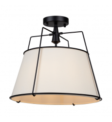  Pullman Collection 3-Light Semi-Flush Mount Black-(SC13362BK)-Artcraft