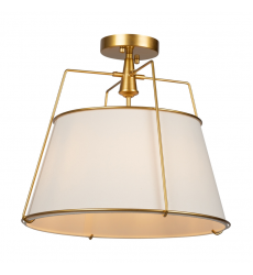  Pullman Collection 3-Light Semi-Flush Mount Brass-(SC13362BR)-Artcraft