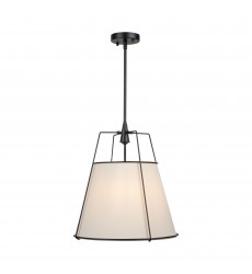  Pullman Collection 3-Light Pendant Black-(SC13363BK)-Artcraft