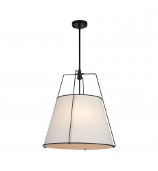  Pullman Collection 4-Light Pendant Black-(SC13364BK)-Artcraft