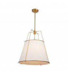  Pullman Collection 4-Light Pendant Brass-(SC13364BR)-Artcraft