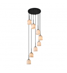 Crema 8 Light Chandelier 18.5