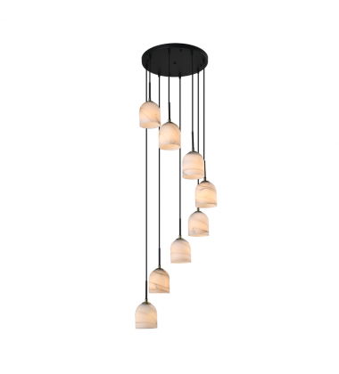 Crema 8 Light Chandelier 18.5