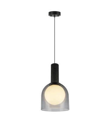 JUNA COLLECTION 1 LT PENDANT-(SC13380BK)-Artcraft