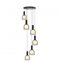 JUNA COLLECTION 6LT PENDANT-(SC13386BK)-Artcraft