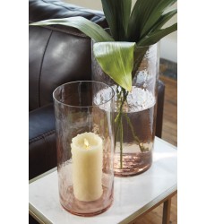 Ashley - Devona A2000208 Vase Set (2/CN) - Pink (A2000208)