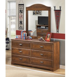 Ashley - Barchan B228 Bedroom Mirror - Medium Brown (B228-26)