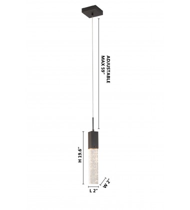  Single Pendant Lighting (ADS01P1B) - Bethel International