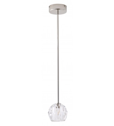  Polished Nickel Single Pendant Light (BDC02) - Bethel International