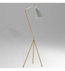  Brass Finish Floor Lamps (BEL01GRY) - Bethel International