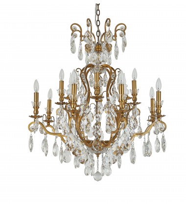  Antique Brass Chandelier (BET80C32AB) - Bethel International