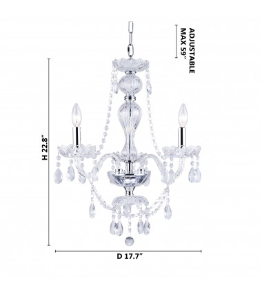 Clear crystal Chandelier (CH02) - Bethel International Clear crystal Chandelier (CH02) - Bethel International