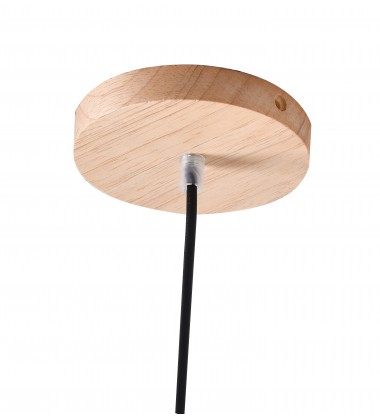  Wood Cage Frame Single Pendant Lighting (CL09) - Bethel International