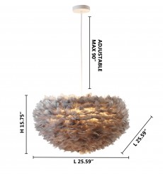  Ceiling Fixture (DLS20C25GR) - Bethel International