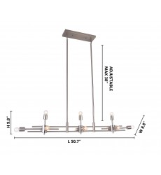  Iron Frame Ceiling Fixture (DU105SHN) - Bethel International