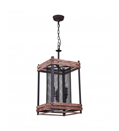  Wood Frame Ceiling Fixture (DU106) - Bethel International