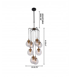  Matte Brass Socket Ceiling Fixture (DU109) - Bethel International