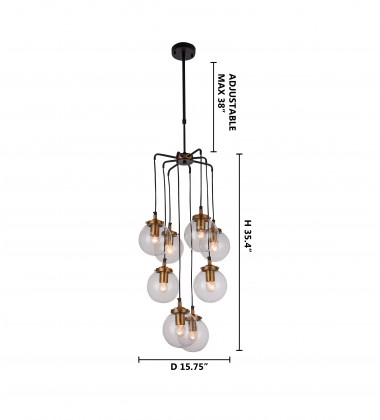  Matte Brass Socket Ceiling Fixture (DU109) - Bethel International