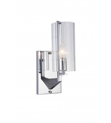  Chrome Iron Frame Wall Sconce (DU121) - Bethel International