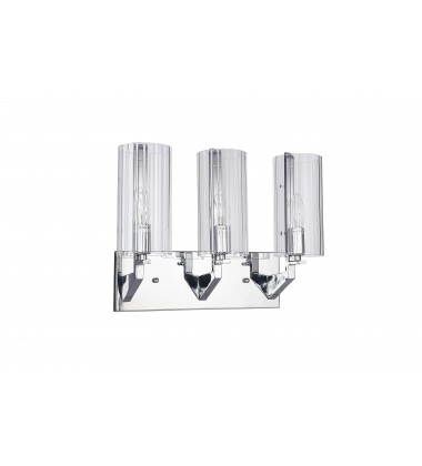  Chrome Iron Frame Wall Sconce (DU123) - Bethel International