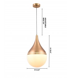  Single Pendant Lighting (DU141P11G) - Bethel International