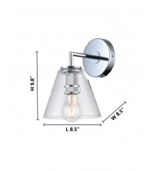  Chrome Wall Sconce (DU149W8CH) - Bethel International
