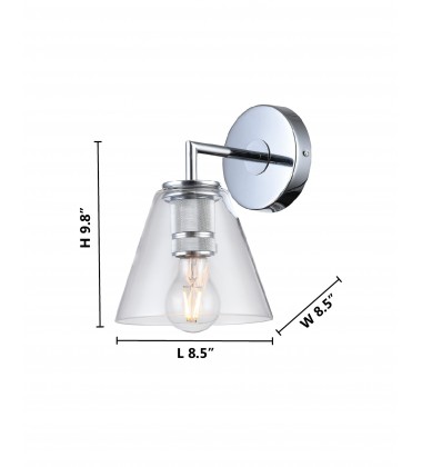  Chrome Wall Sconce (DU149W8CH) - Bethel International
