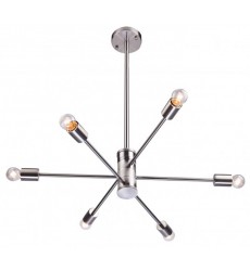  Shiny Nickel Ceiling Fixture (DU77SN) - Bethel International