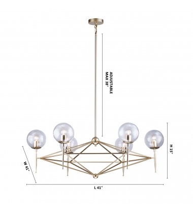  Gold Finish Ceiling Fixture (DU79) - Bethel International
