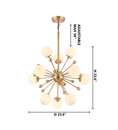  Glass globe shades Ceiling Fixture (DU85) - Bethel International