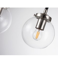  Shiny Nickel And Black Finish Wall Sconce (DU94) - Bethel International