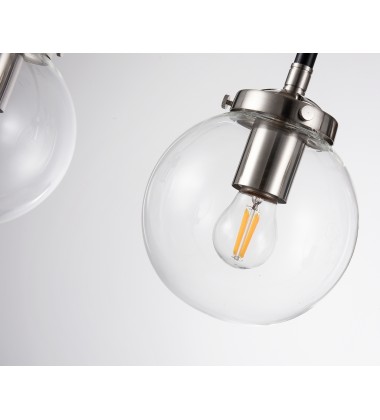 Shiny Nickel And Black Finish Wall Sconce (DU94) - Bethel International