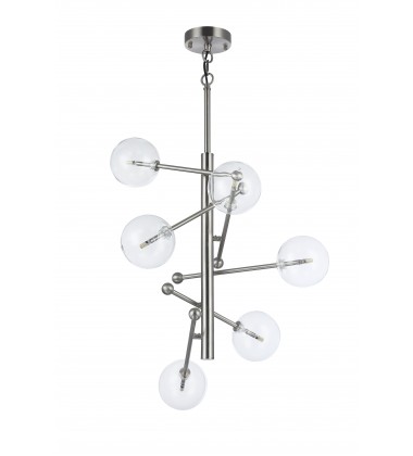  Shiny Nickel Finish Ceiling Fixture (DU97SHN) - Bethel International