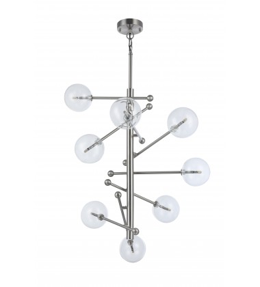  Shiny Nickel Frame Ceiling Fixture (DU98SHN) - Bethel International