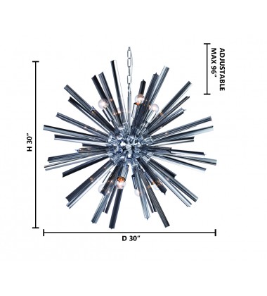  Glass spike Chandelier (FL32) - Bethel International