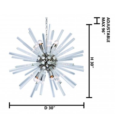  Glass spike Chandelier (FL33) - Bethel International