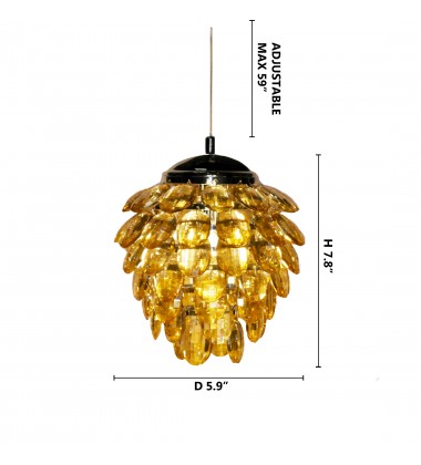  Indoor Single Pendant Lighting (GL70075A) - Bethel International