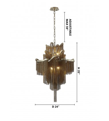  Bronze Chain Lighting (HO155MCK) - Bethel International
