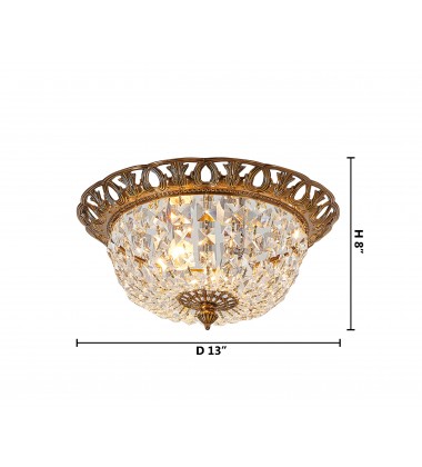 Clear Crystal Flush Mount (JD03) - Bethel International Clear Crystal Flush Mount (JD03) - Bethel International