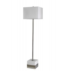  Polished Nickel Frame Floor Lamps (JFL49GH-PN) - Bethel International