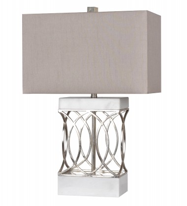  A grey box shade Table Lamp (JTL11KT-WT) - Bethel International