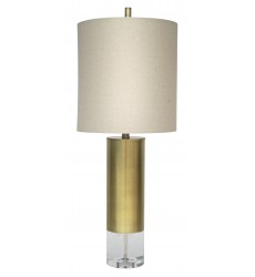  A natural shade Table Lamp (JTL39GV-AB) - Bethel International