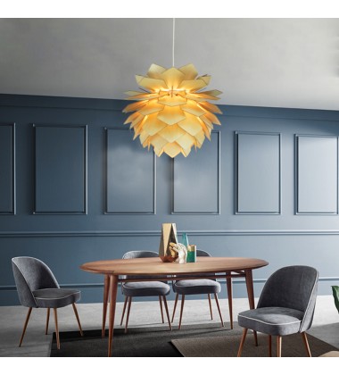  Natural Wood Ceiling Fixture (JU01C20W) - Bethel International