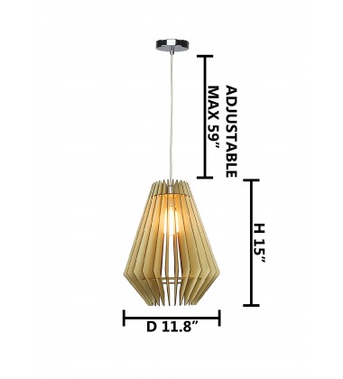  White Single Pendant Light (JU06P11W) - Bethel International