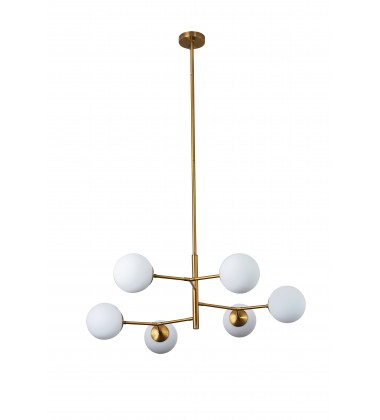  Antique Brass Iron Frame Ceiling Fixture (KJ02) - Bethel International